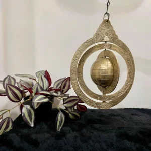 Antique Brass Armillary Sphere Globe Hanging – Vintage Nautical Decor